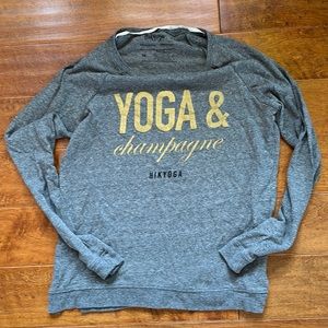 Yoga and Champagne Hikyoga long sleeve tee